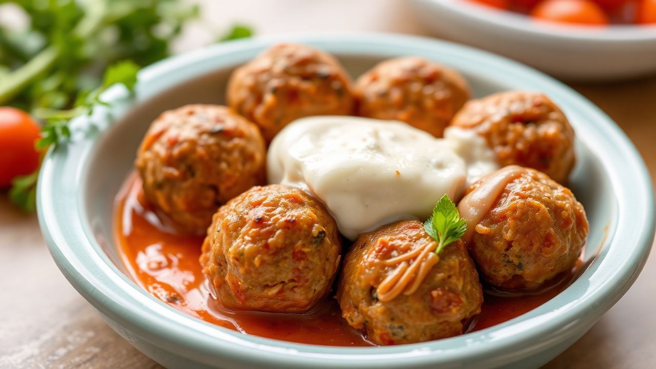 كرات لحم طرية لذيذة لأطفال صغار