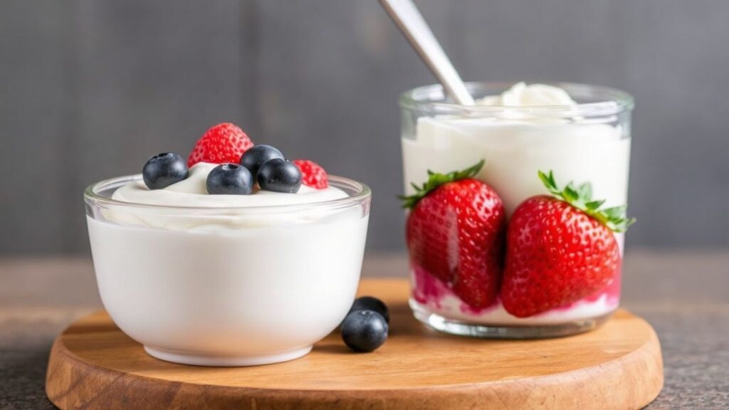 Delicious vegan creamy yogurt alternatives.