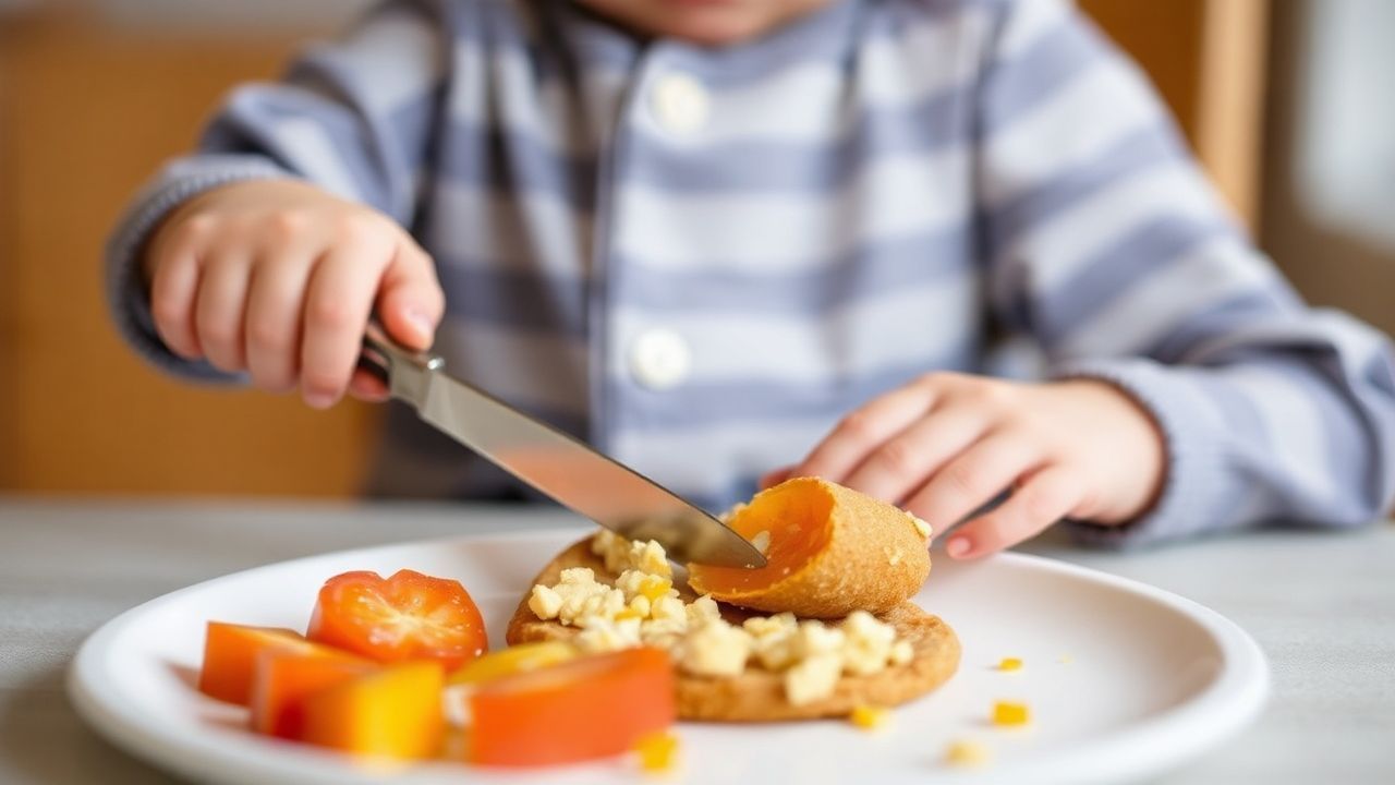 أدوات تقطيع طعام آمنة للأطفال.