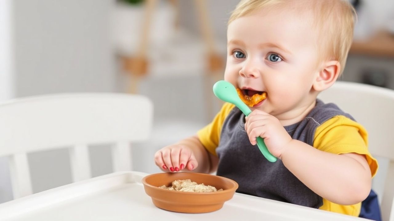 Happy baby-led weaning utensils for little foodies.