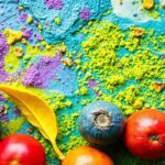 Vibrant natural food colorings from nature's palette for bright dishes.