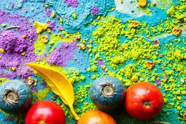 Vibrant natural food colorings from nature's palette for bright dishes.