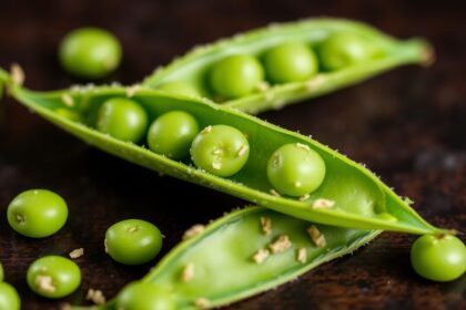 البازلاء السكرية المقرمشة، وجبة خفيفة صحية ومحبوبة.