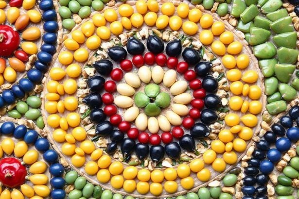 Stunning mosaic art ideas using beans and seeds.