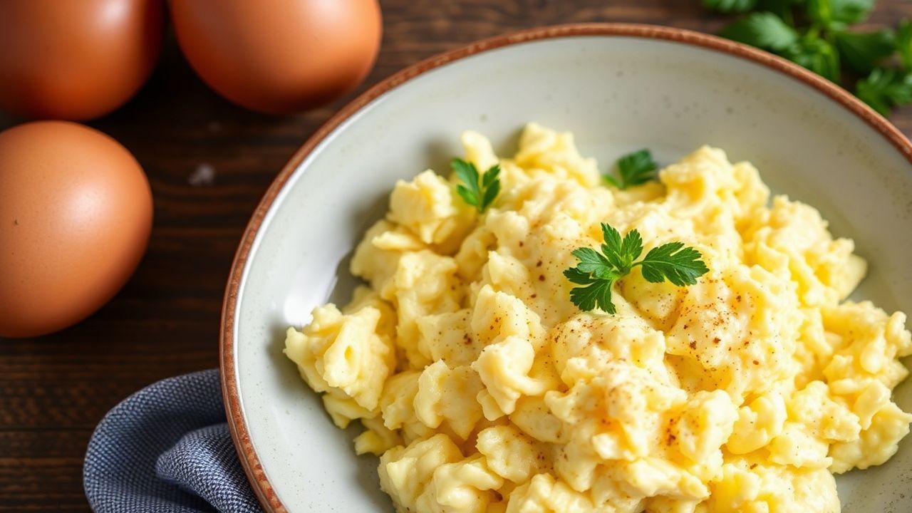 Perfect fluffy scrambled eggs: secrets to creamy, light texture.
