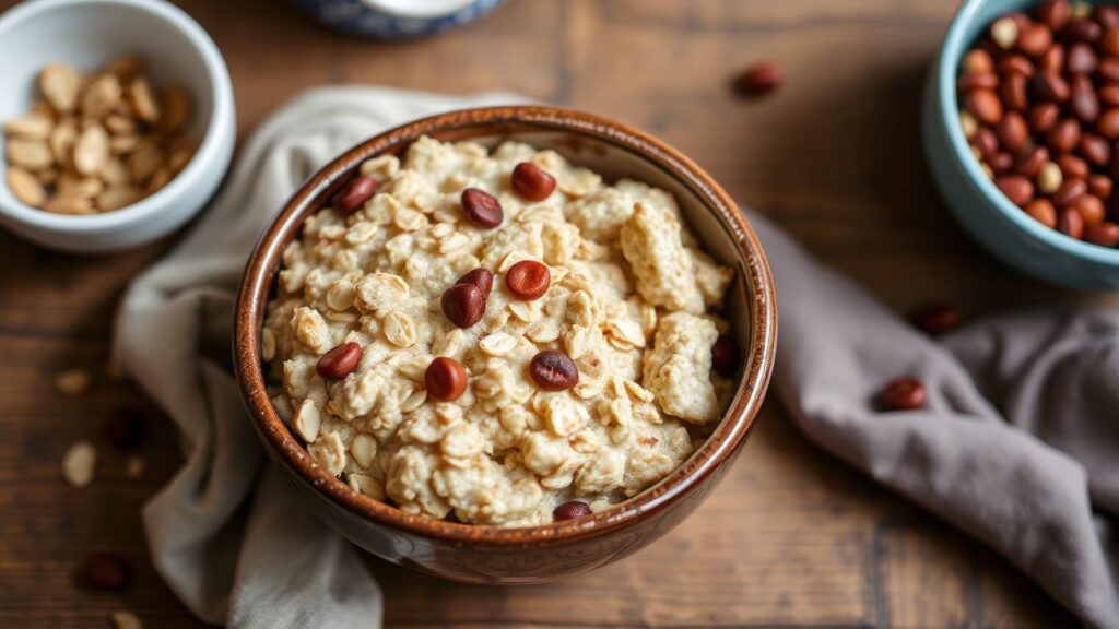 Cozy large family baked oatmeal recipe for easy, hearty mornings.