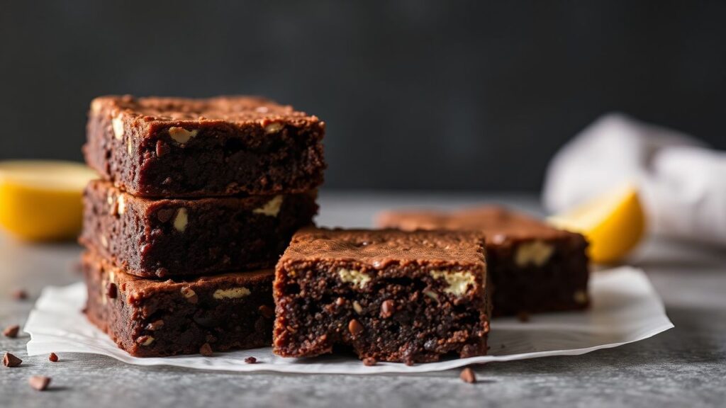 Rich and fudgy egg-free vegan brownies