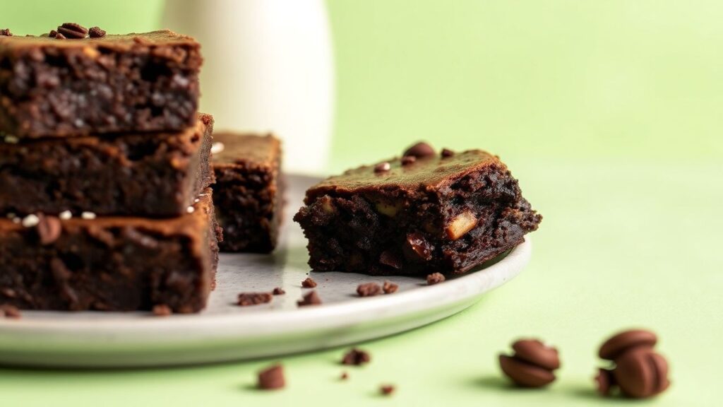 Decadent egg-free brownies: fudgy vegan chocolate bliss recipes.