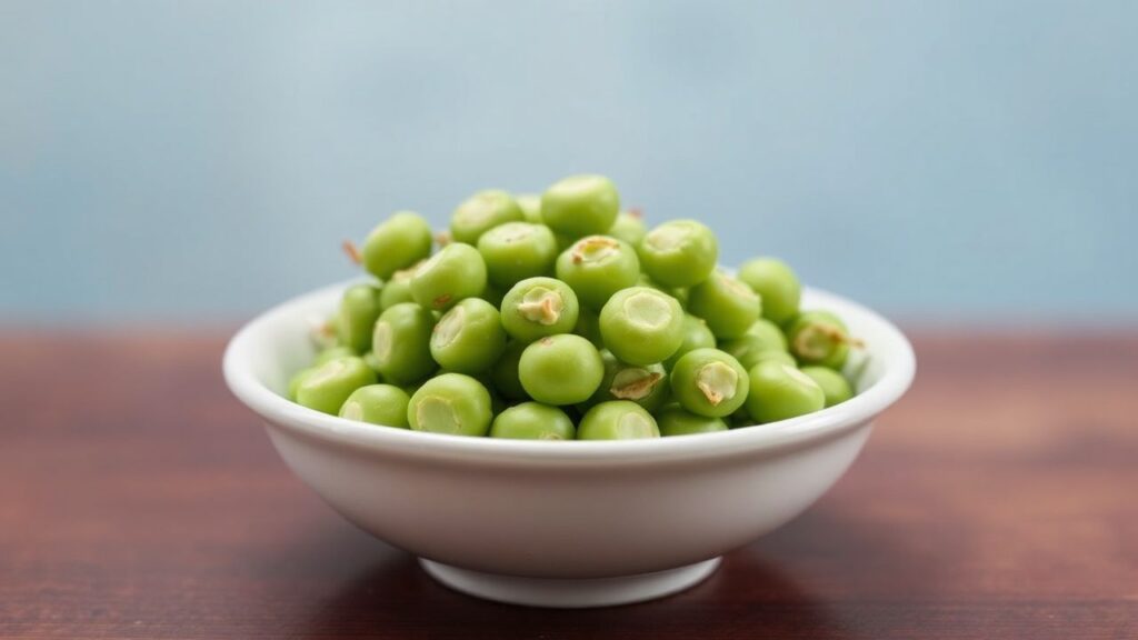 Sugar snap peas, a healthy and nutritious crunchy snack.