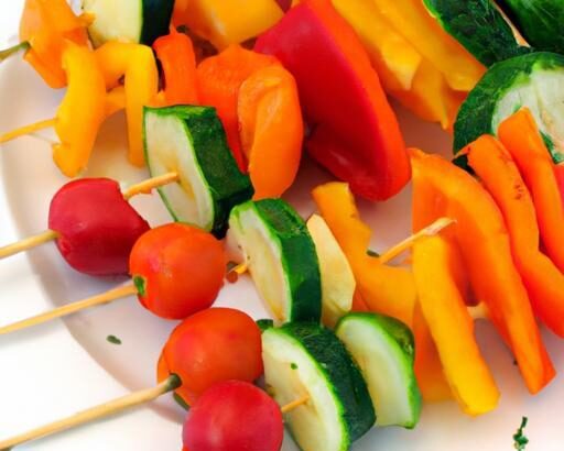 Brighten Your Snack Time: Rainbow Veggie Skewers & Dip!
