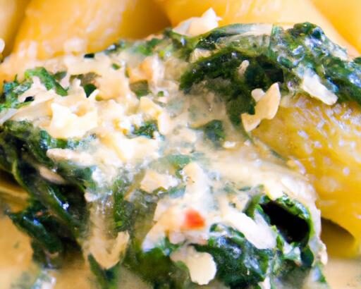 Creamy Spinach & Ricotta Stuffed Shells: Soft & Savory Delight