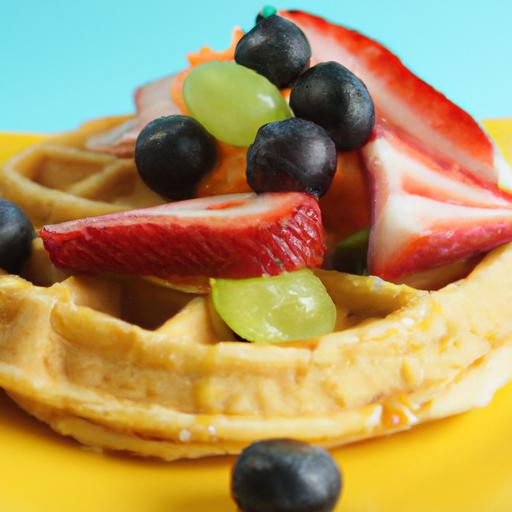 Bright Bites: Kid-Friendly Waffles Loaded with Fresh Fruit