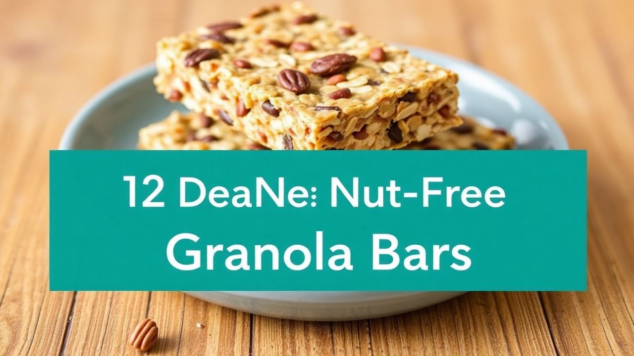 Delicious nut-free granola bars: easy allergy-friendly snack recipe.