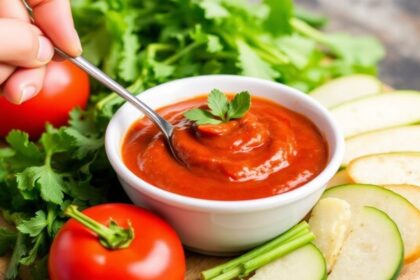 صلصة طماطم خفية نباتية: سر تغميسة لذيذة.