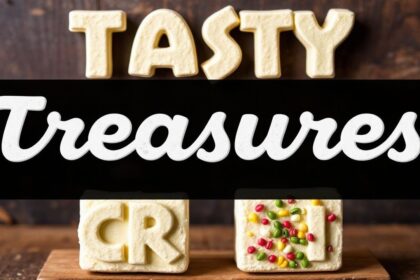 مكونات لذيذة لحرف يدوية صالحة للأكل.