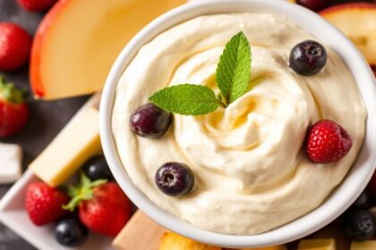 ديب الفاكهة الفاخر: كريمي بالمارشميلو فلاف