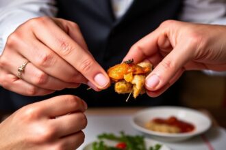 قاعدة "لا شكراً" للطعم: شرح التذوق المهذب.