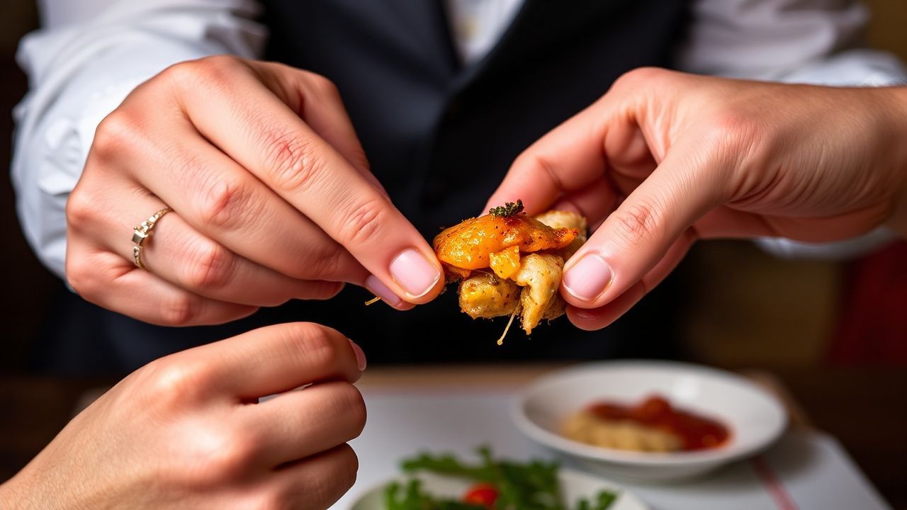 قاعدة "لا شكراً" للطعم: شرح التذوق المهذب.