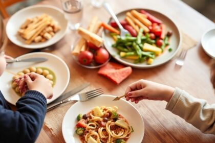 أطفال يستمتعون بتناول الطعام: نصائح ذكية لوجبة عشاء سعيدة