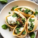 محاشي سبانخ وريكوتا كريمية لذيذة