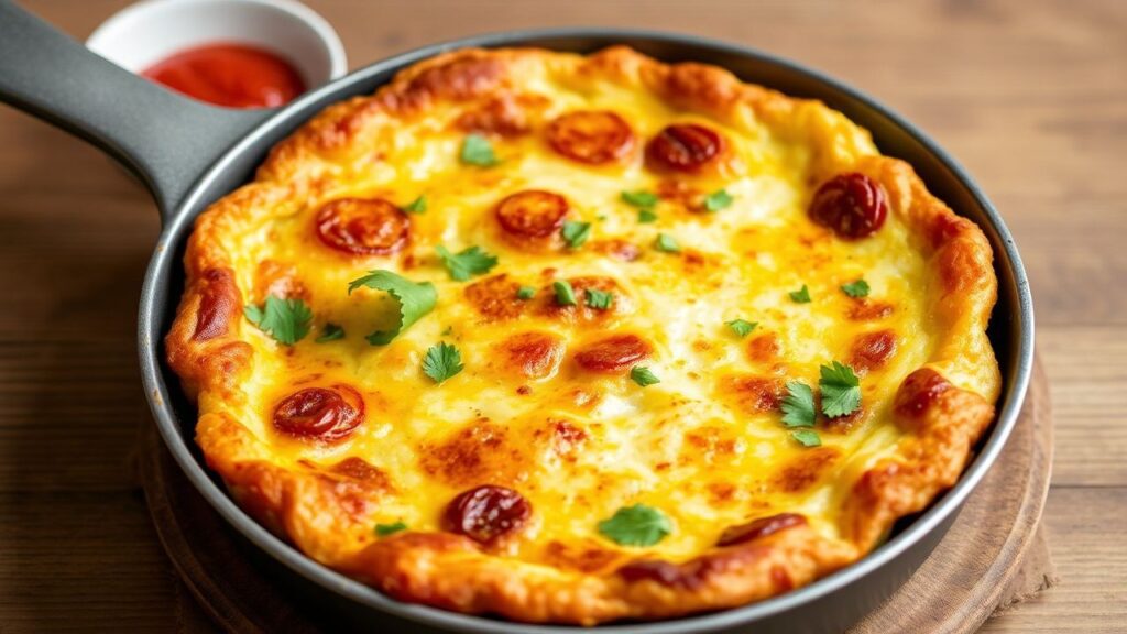 Golden big batch frittata, perfect for effortless meals and any occasion.