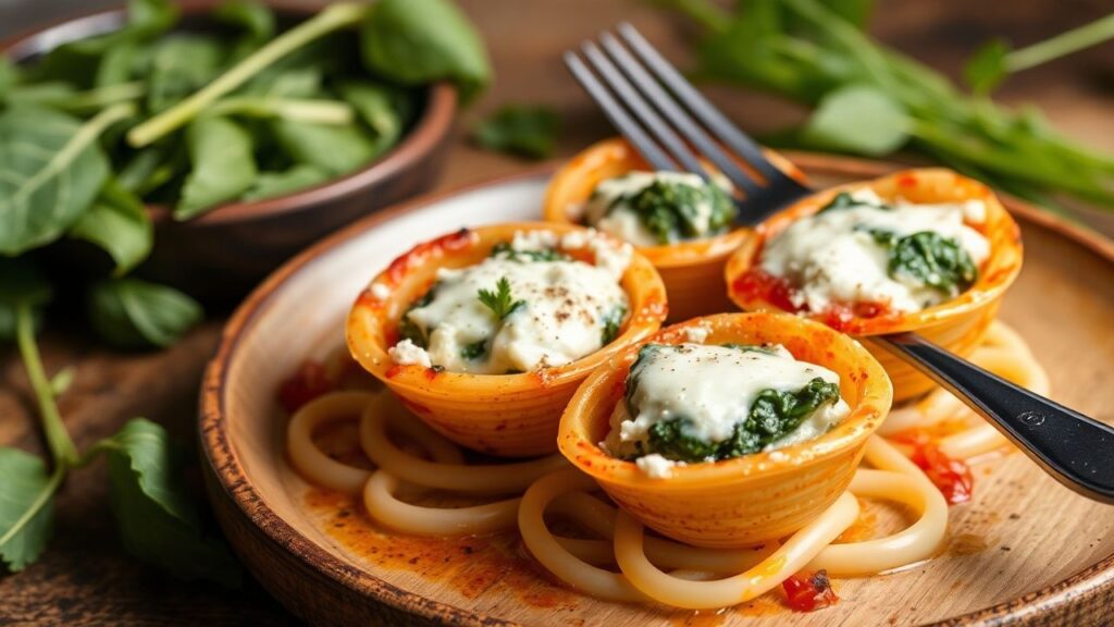 Creamy Spinach & Ricotta Stuffed Shells - a delicious and healthy dish