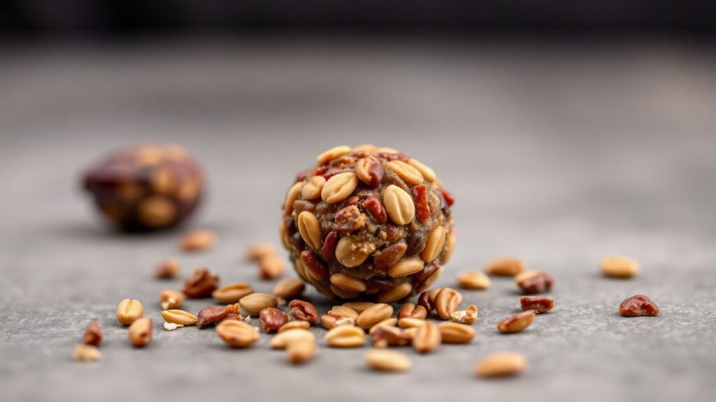 كرات التمر والبذور الطبيعية للطاقة