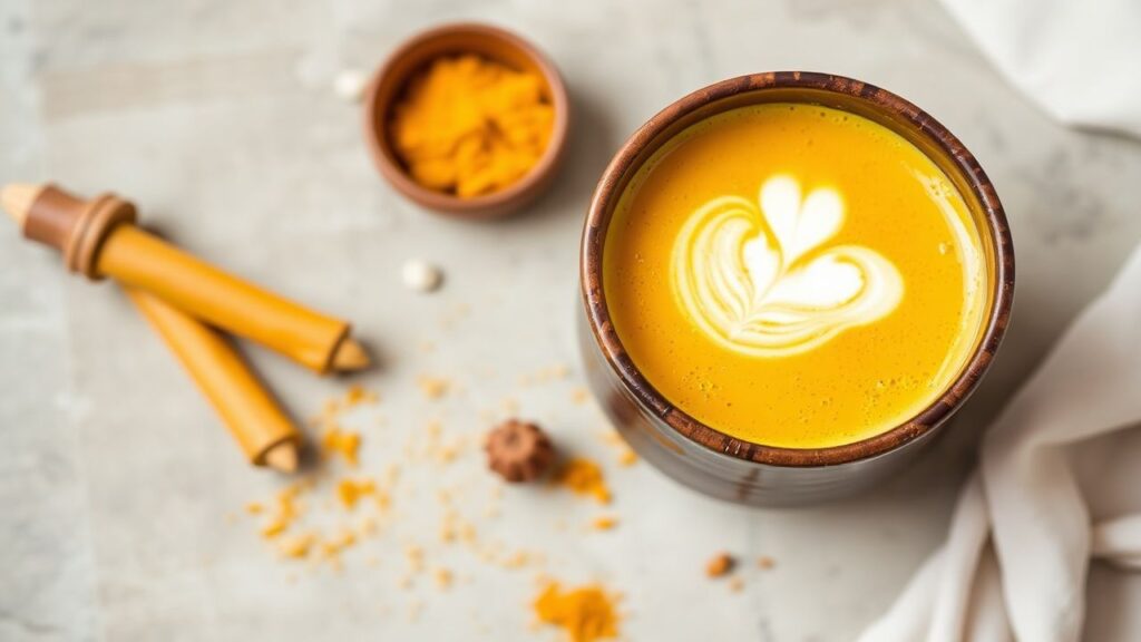 حليب الكركم الذهبي لتوهج صحي
