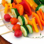 Brighten Your Snack Time: Rainbow Veggie Skewers & Dip!