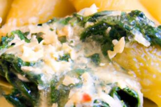 Creamy Spinach & Ricotta Stuffed Shells: Soft & Savory Delight