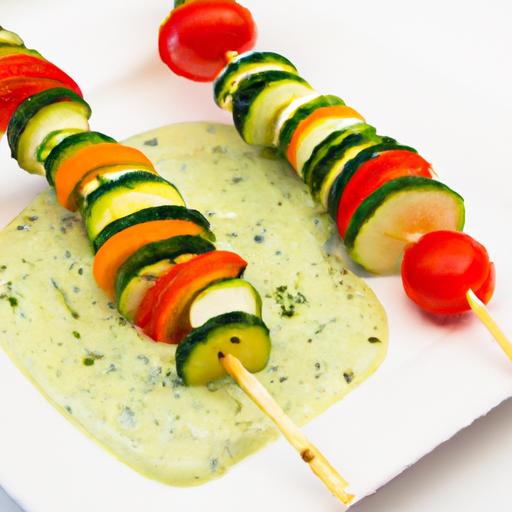 Brighten Your Snack Time: Rainbow Veggie Skewers & Dip!