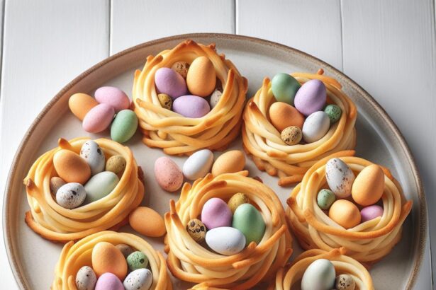 Crunchy Delights: Edible Bird’s Nest Cookies with Candy Eggs