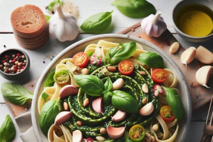Basil & Garlic Bliss: A Nut-Free Pesto Delight Recipe