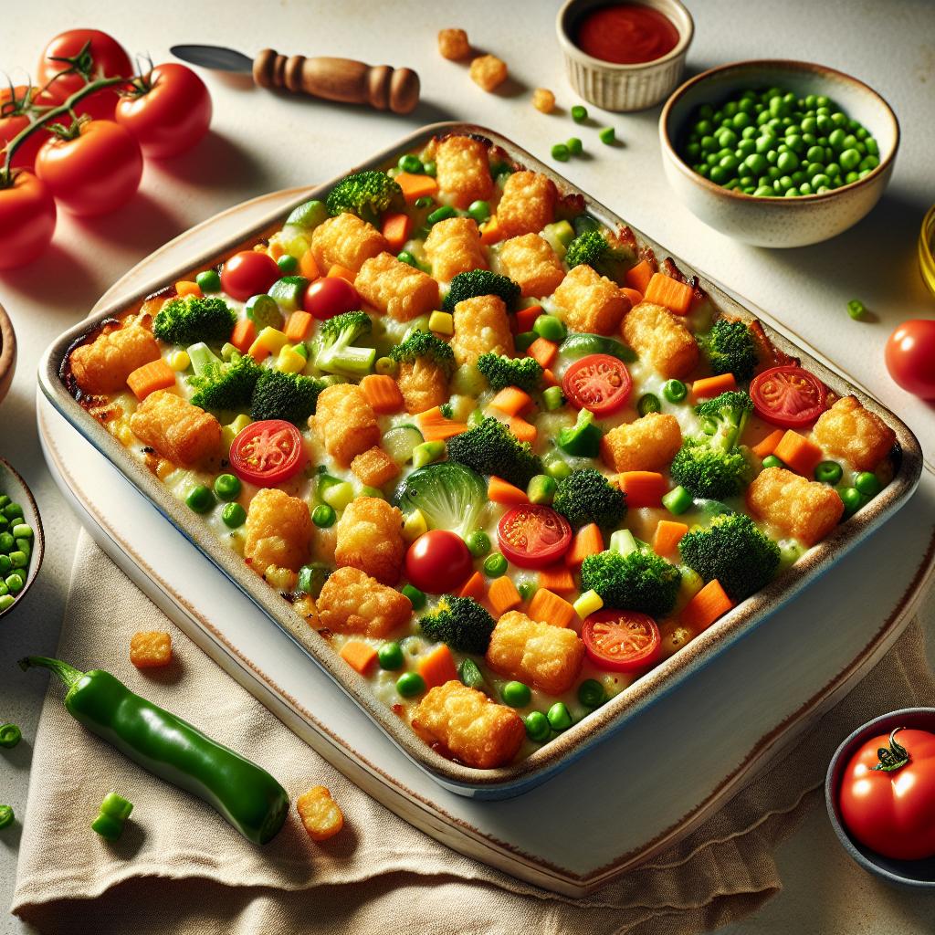 Veggie-Packed Tater Tot Casserole: Comfort Meets Nutrition