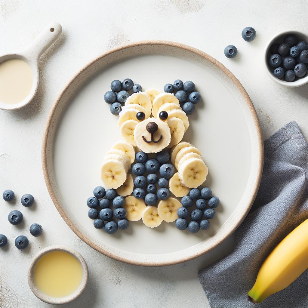 Teddy Bear Toast: A Fun Banana & Blueberry Breakfast Treat