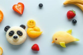 فواكه رائعة تشكل حيوانات لطيفة، فواكه تشكل حيوانات