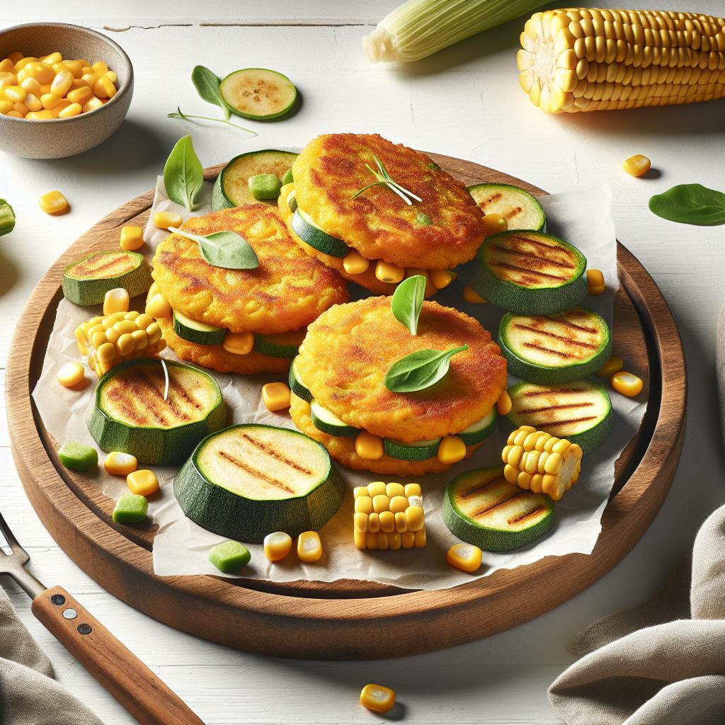 Golden Zucchini and Corn Patties: A Fresh Twist on Snacks