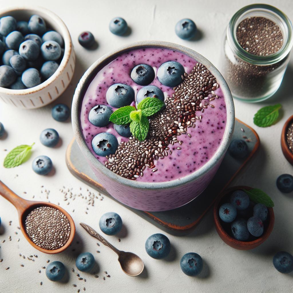 Energize Mornings: Unlock Benefits of Blueberry Chia Smoothie