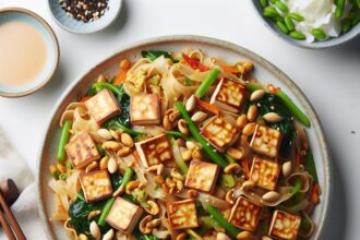 Savor the Flavors: Authentic Tofu & Peanut Pad Thai Delights