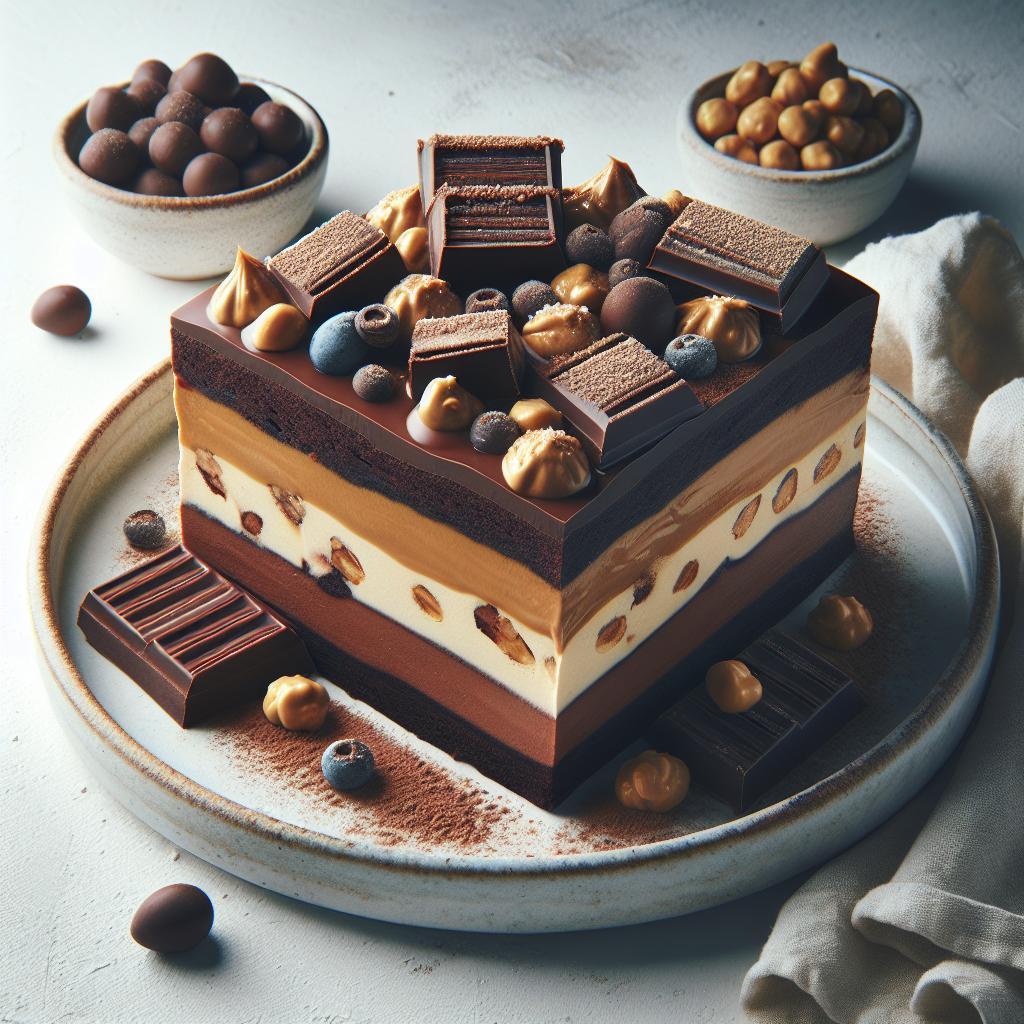 Irresistible Decadent Chocolate & Peanut Butter Fudge Layers