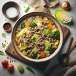 Hearty Keto Cabbage Soup: Savory Ground Beef Delight