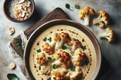 Creamy Roasted Cauliflower Soup: A Cozy, Nutty Delight