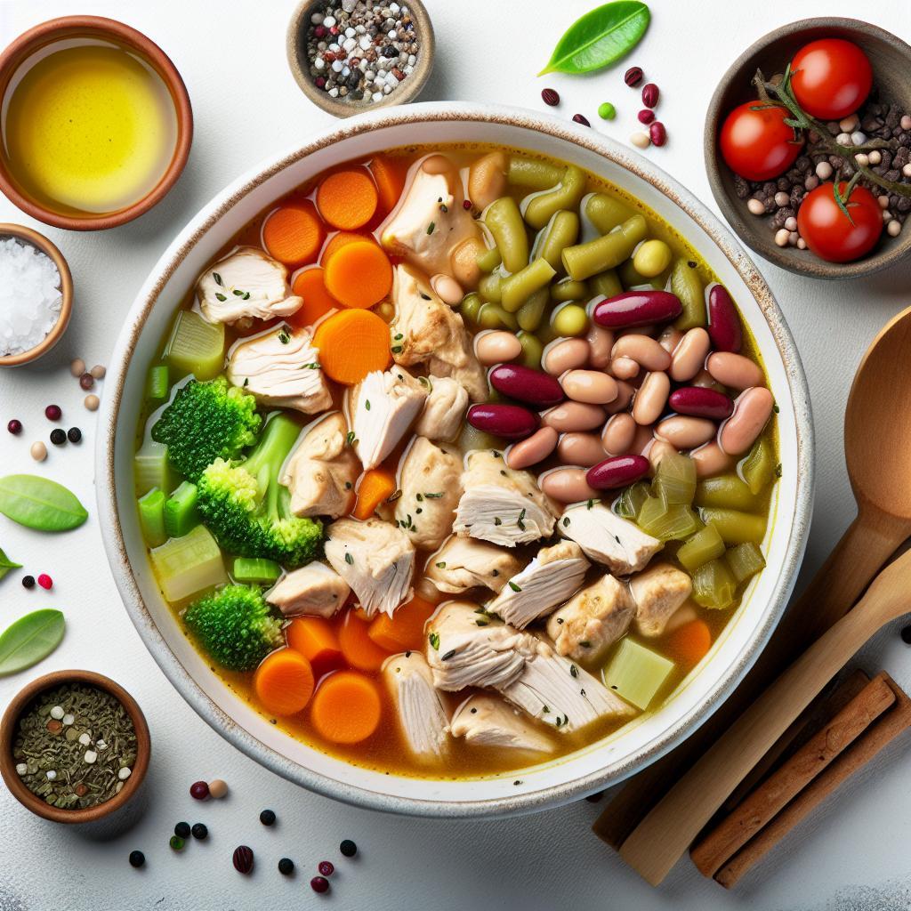 Hearty Chicken and Bean Soup: A Nutritious Comfort Bowl