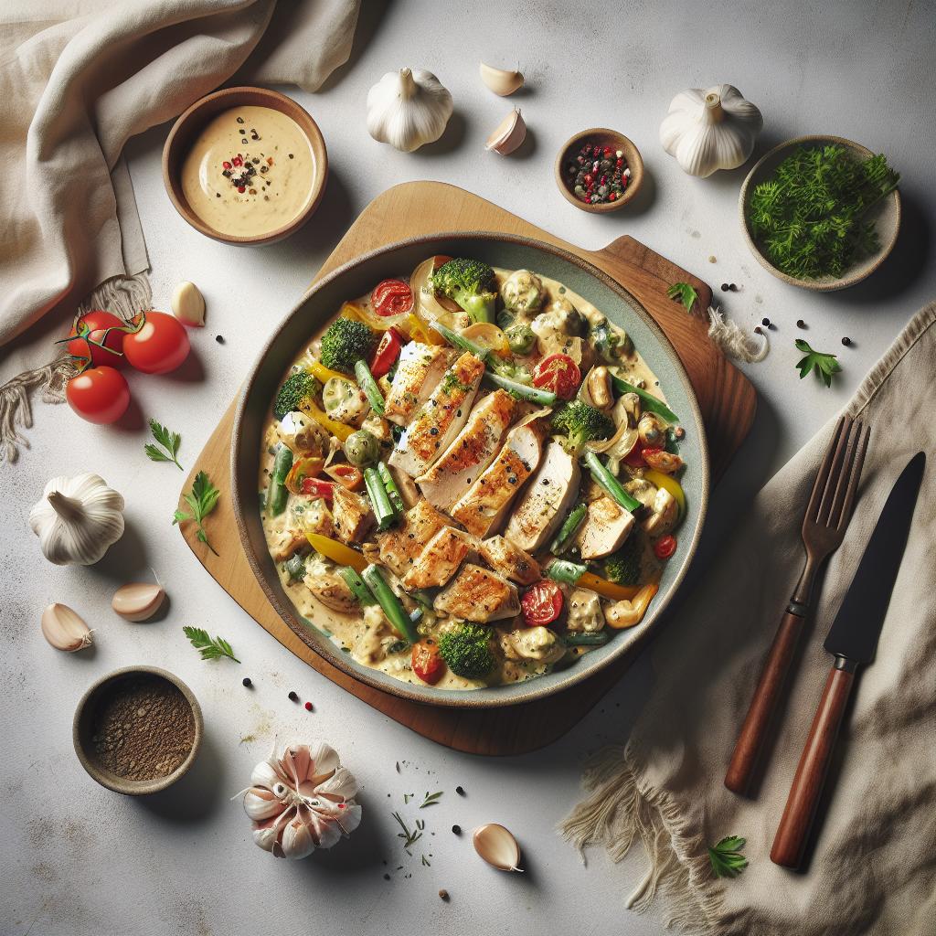 Indulge in Creamy Garlic Chicken: A Flavorful Delight