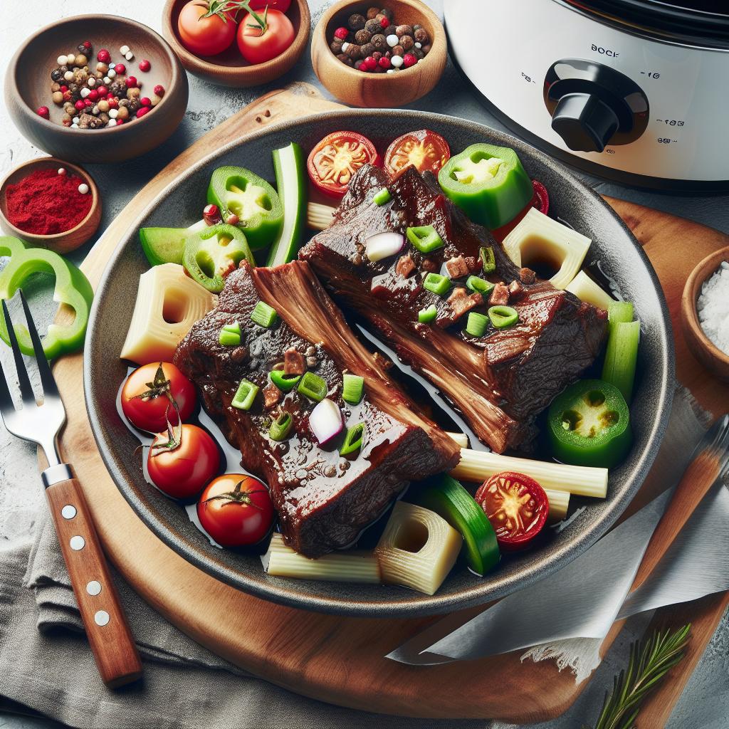 Melt-in-Your-Mouth Slow Cooker Beef Short Ribs Recipe