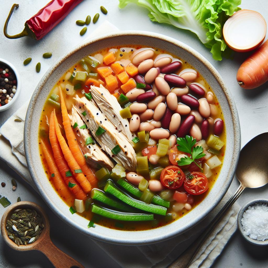 Hearty Chicken and Bean Soup: A Nutritious Comfort Bowl
