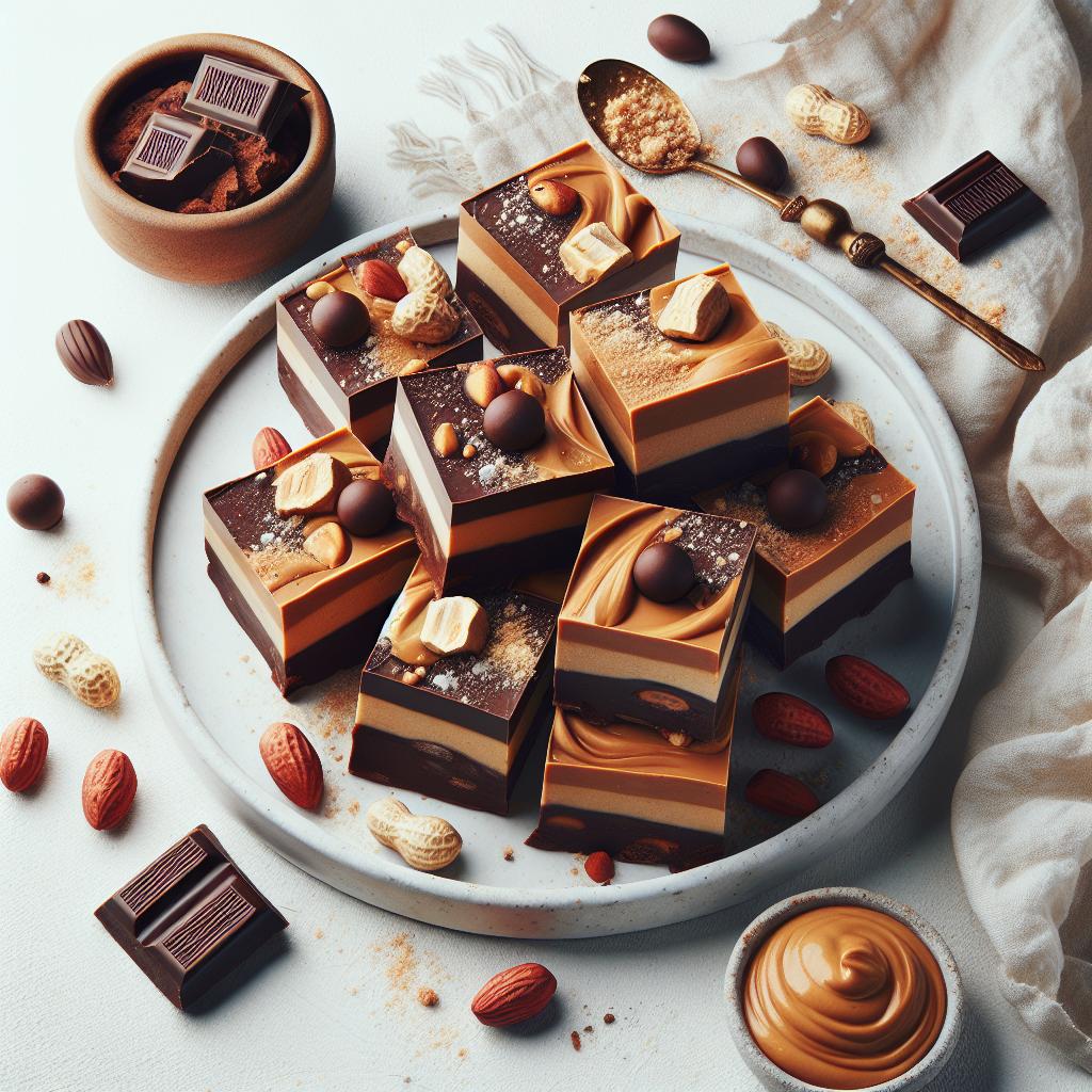 Irresistible Layers: Chocolate & Peanut Butter Fudge Bliss