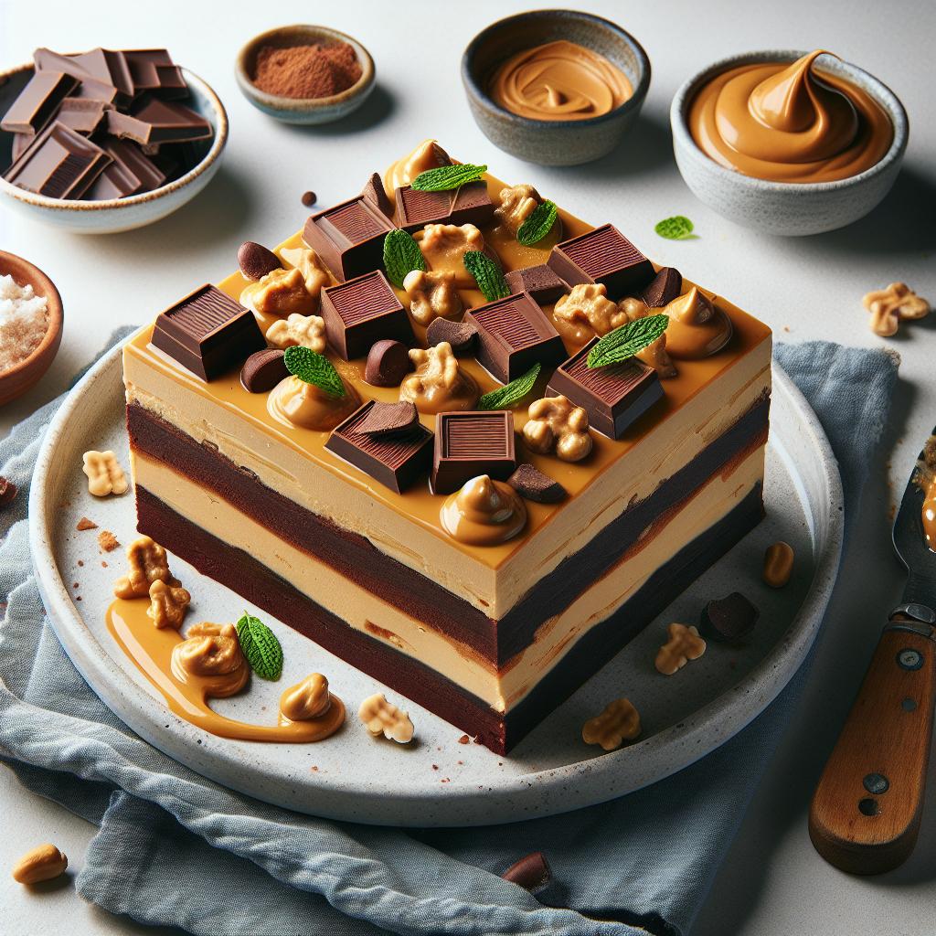 Irresistible Decadent Chocolate & Peanut Butter Fudge Layers