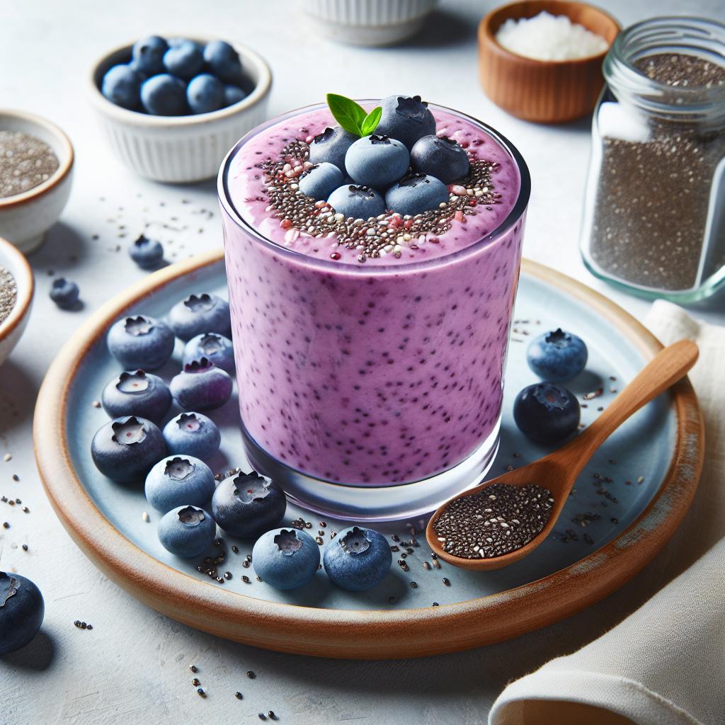 Energize Mornings: Unlock Benefits of Blueberry Chia Smoothie