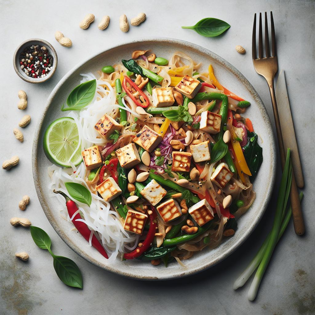 Savor the Flavors: Authentic Tofu & Peanut Pad Thai Delights